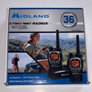 Midland GXF Pro Two Way RadioSet Long Range 36 Mile Radio Transceiver 50 Channel